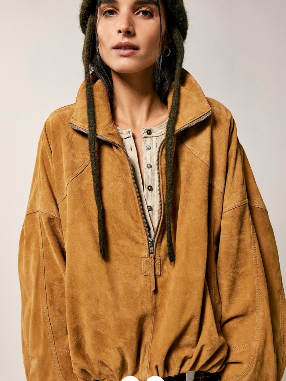 We The Free 'Sonny' Suede Pullover in Camel (NWT) - Picture 4 of 5